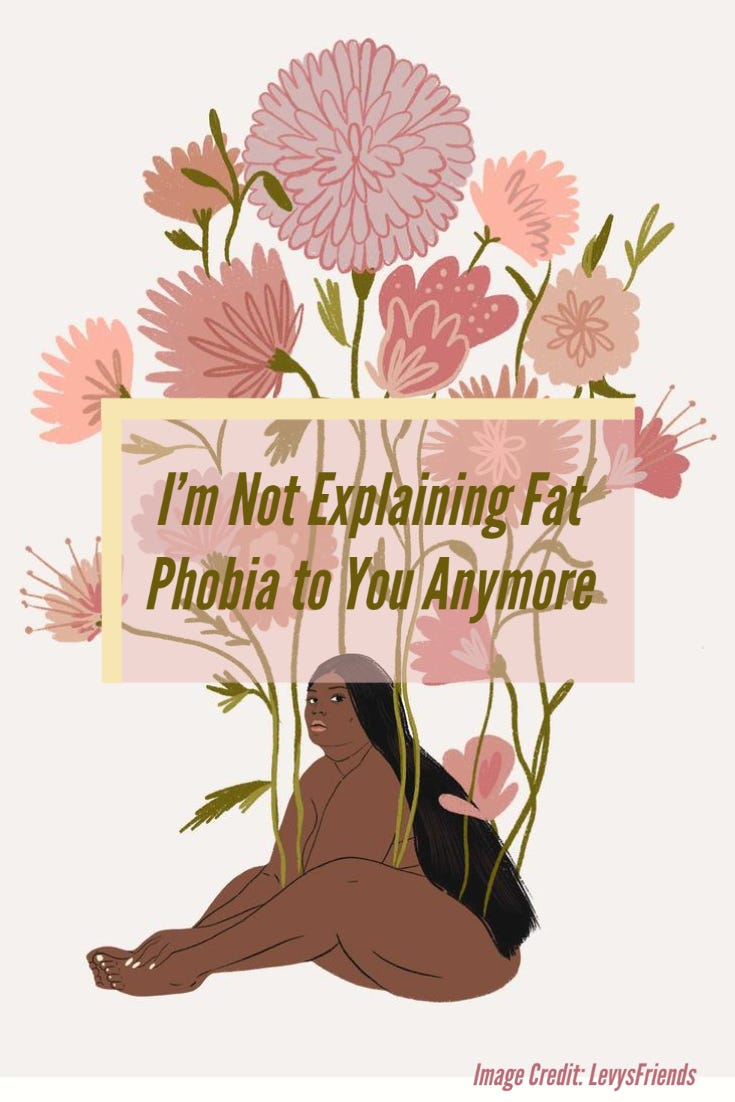 Curvy plus size black woman illustration