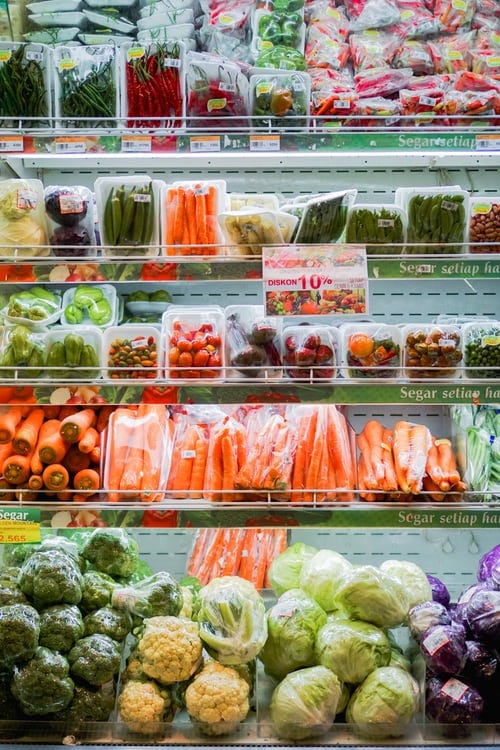 Pre-washed and packaged veggies ready to snack on keto diet weight loss after pandemic vegetables