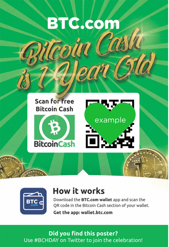 Bitcoin Cash Anniversary Global Airdrop The Btc Blog -!    