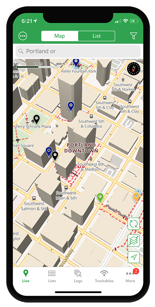 Cachly 5.0 Feature: New Offline Maps with Contours and Hillshades