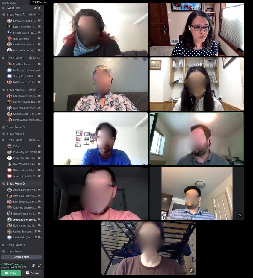 Acm Icer Trip Report Virtual Serendipity By Amy J Ko Bits And Behavior Medium