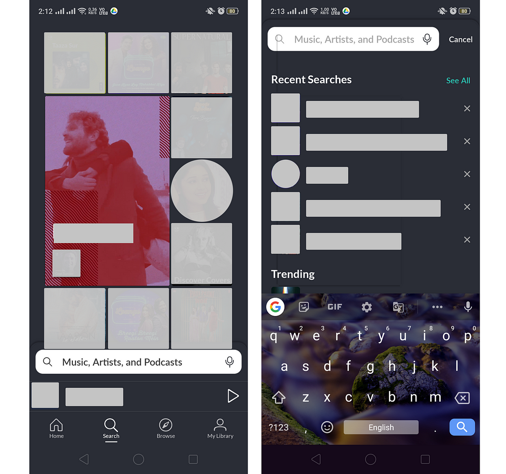 JioSaavn Search Feature