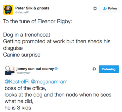 dog in a trench coat