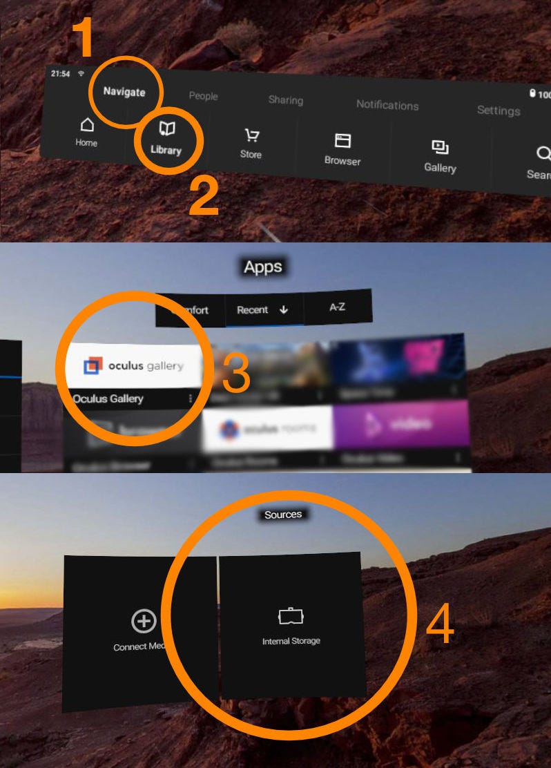 Youtour Oculus Go Setup Guide Youtour Allows You To Load Your 360 S By Daniel Bunker Youtour Medium