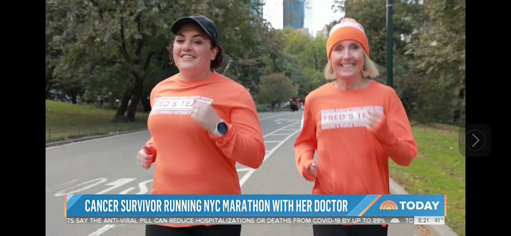 Allison Betof Warner and Rose Maxfield Featured on the Today Show before the NYC Marathon
