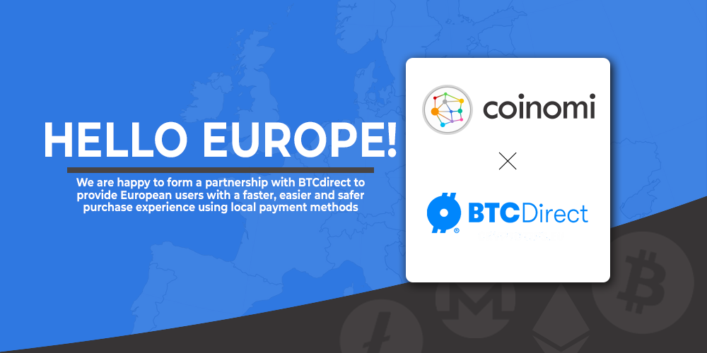 Hello EUROPE!. Learn what this new partnership means… | by Brenny Coinomi |  Coinomi | Medium