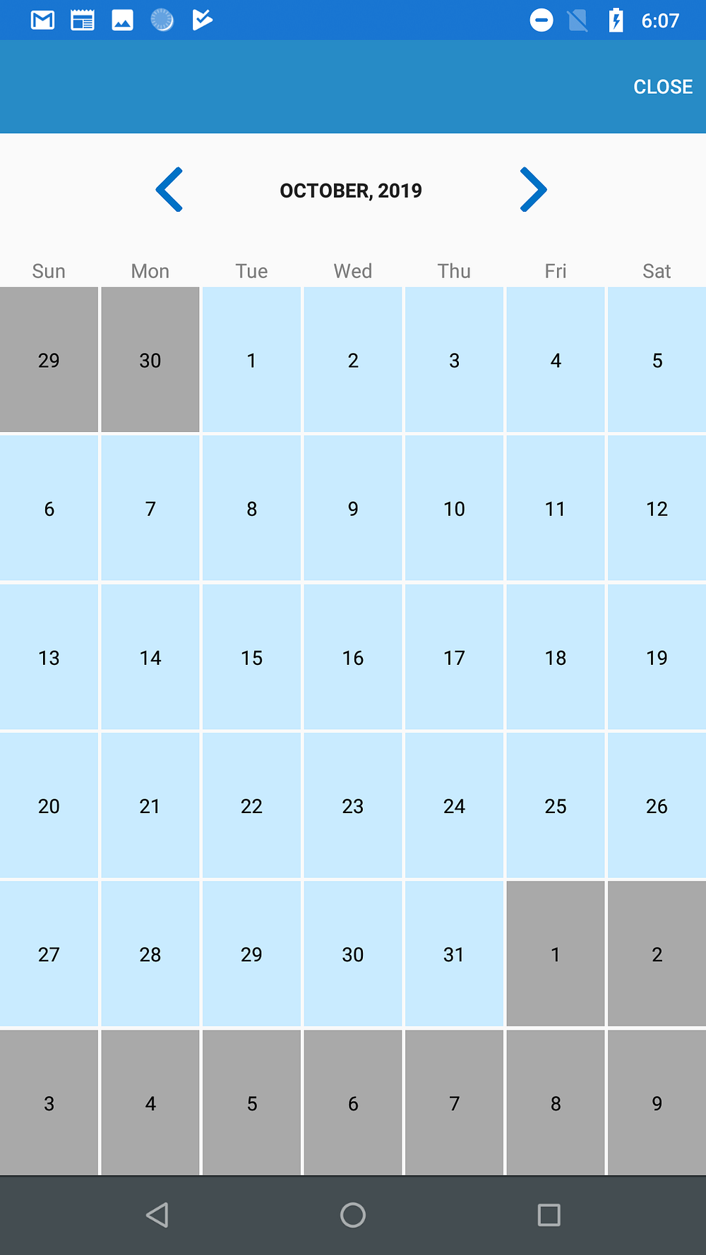 Custom calendar in Xamarin for Android/iOS/Windows by Bhavya Joshi