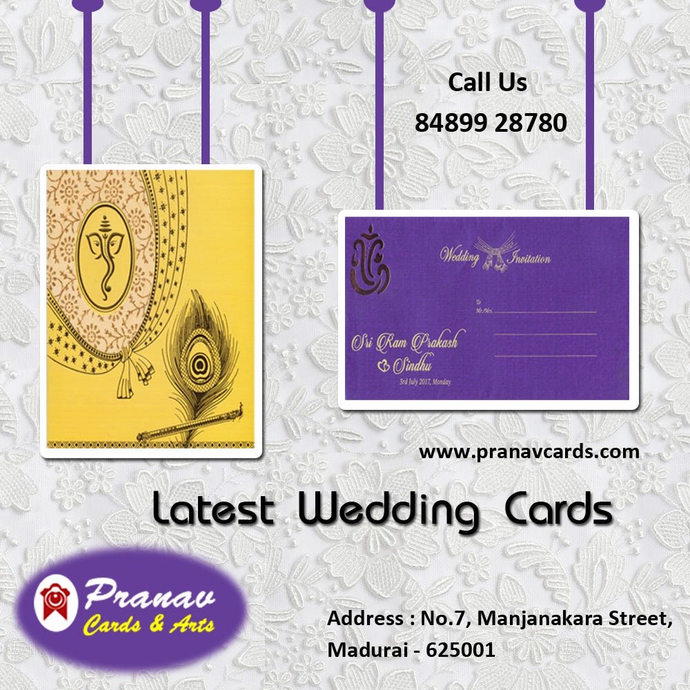 Exquisite Online Collections Of Hindu Wedding Cards