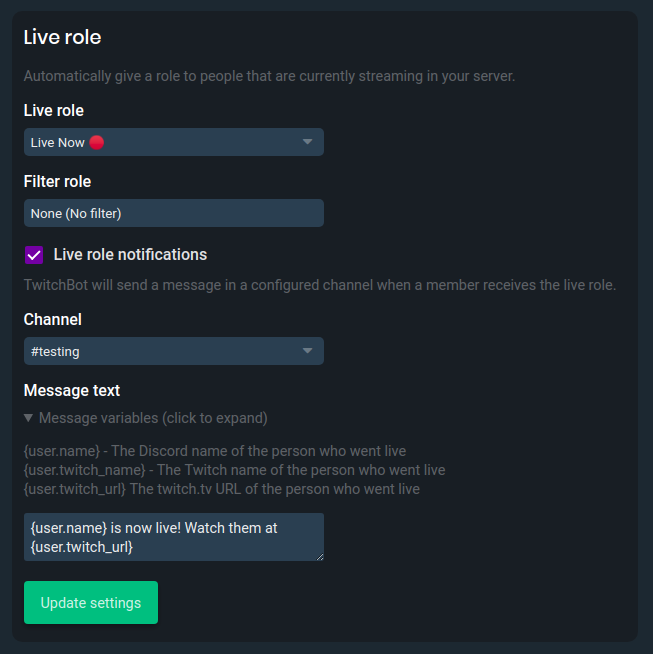 Live Role Notifications Are Here By Akira Streamcord