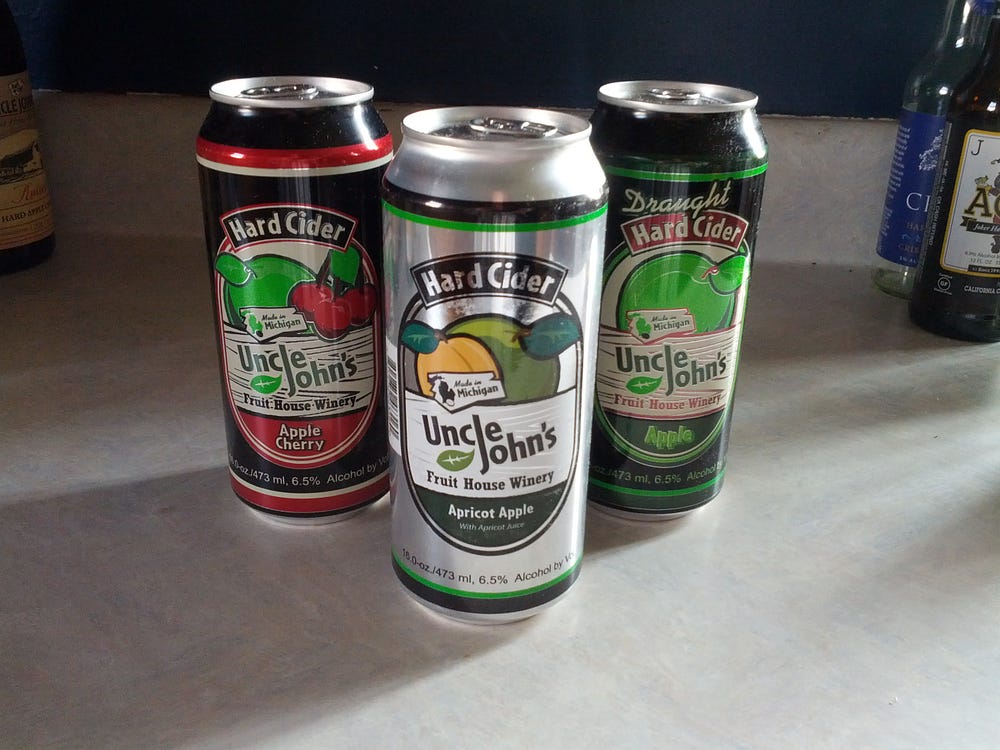 Made in Michigan. Canned Ciders from Uncle John’s Fruit… by Ruth