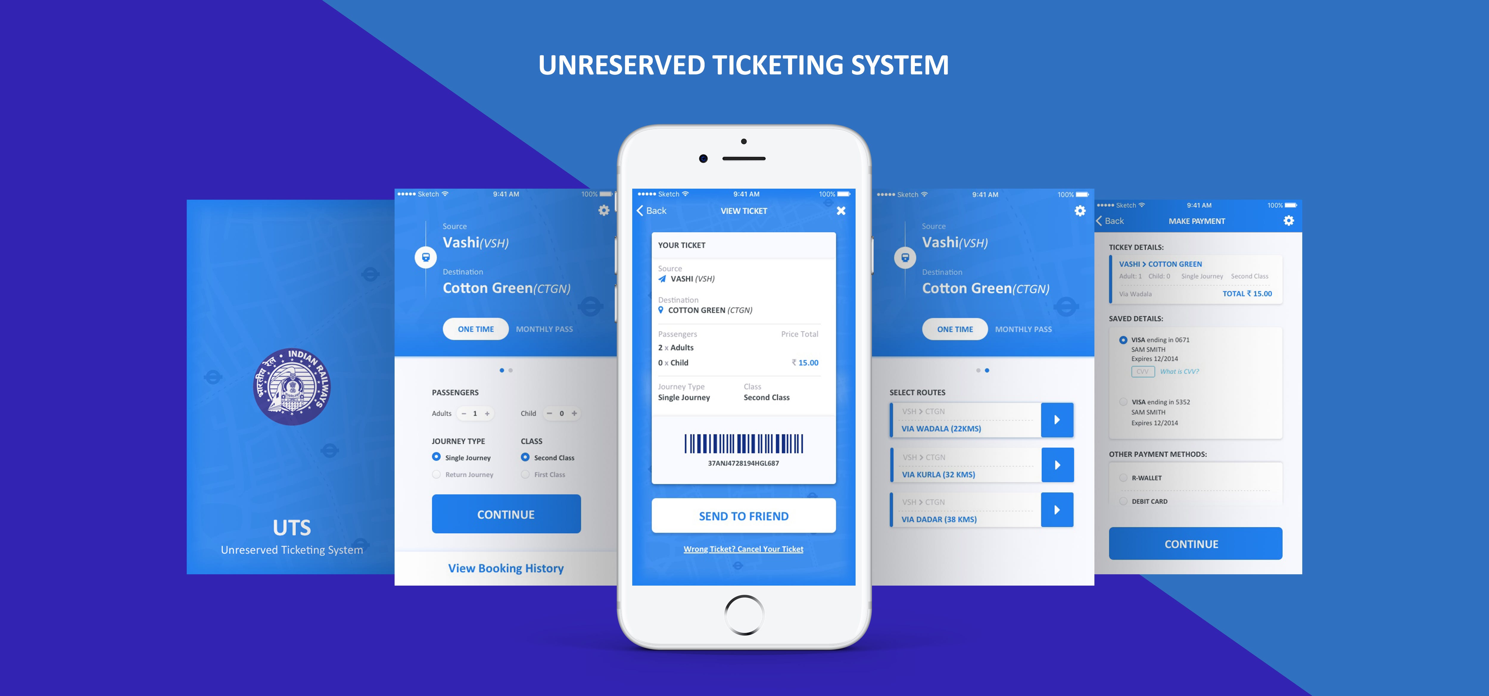 UX/UI case study — UTS app, Indian Railways UX Collective
