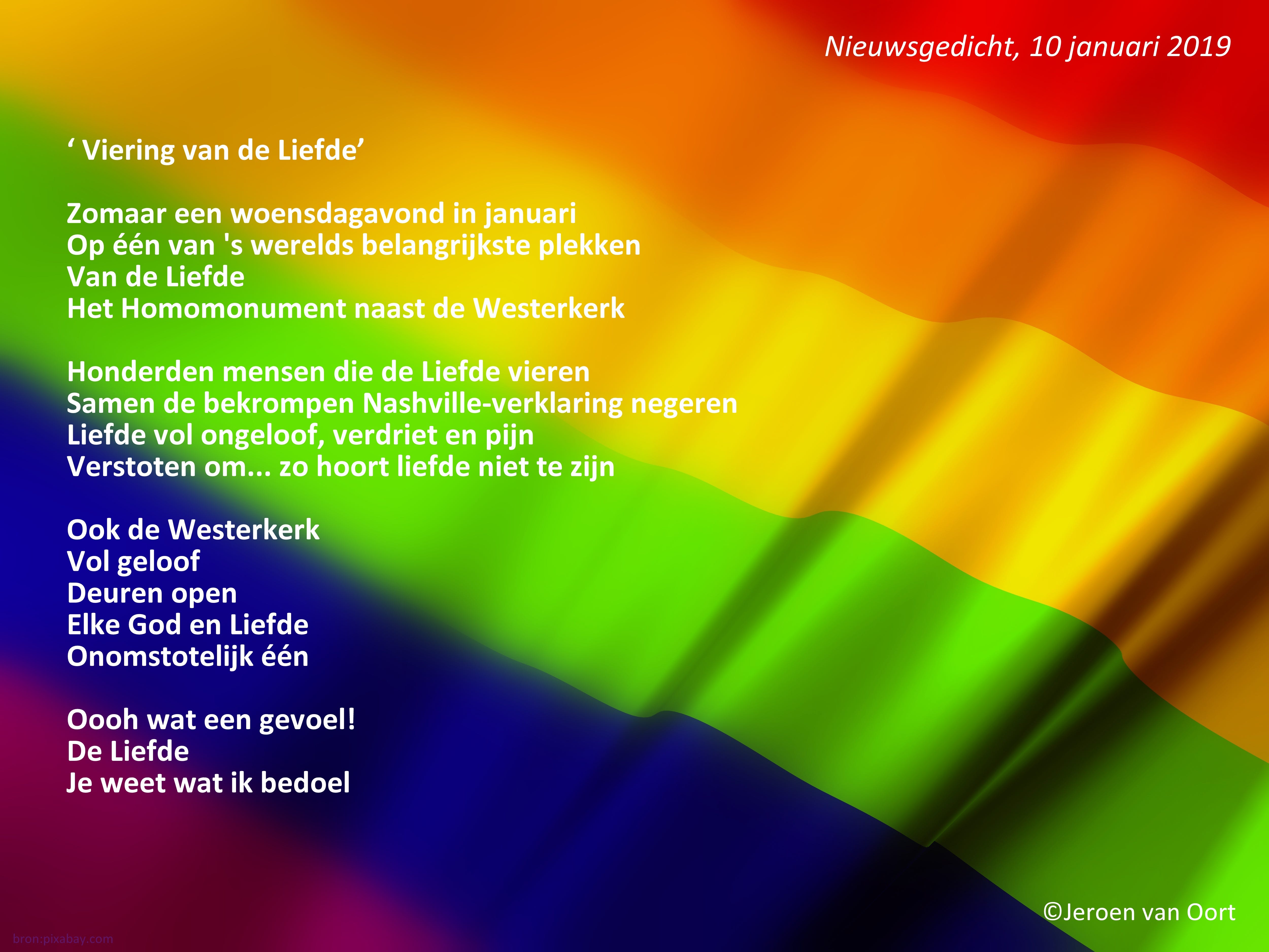 Nieuwsgedicht Viering Van De Liefde By Jeroen Van Oort Gedicht