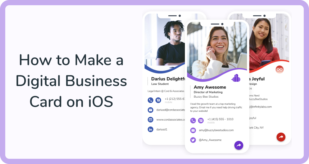 How To Make A Digital Business Card On Ios By Mel Hihello Medium
