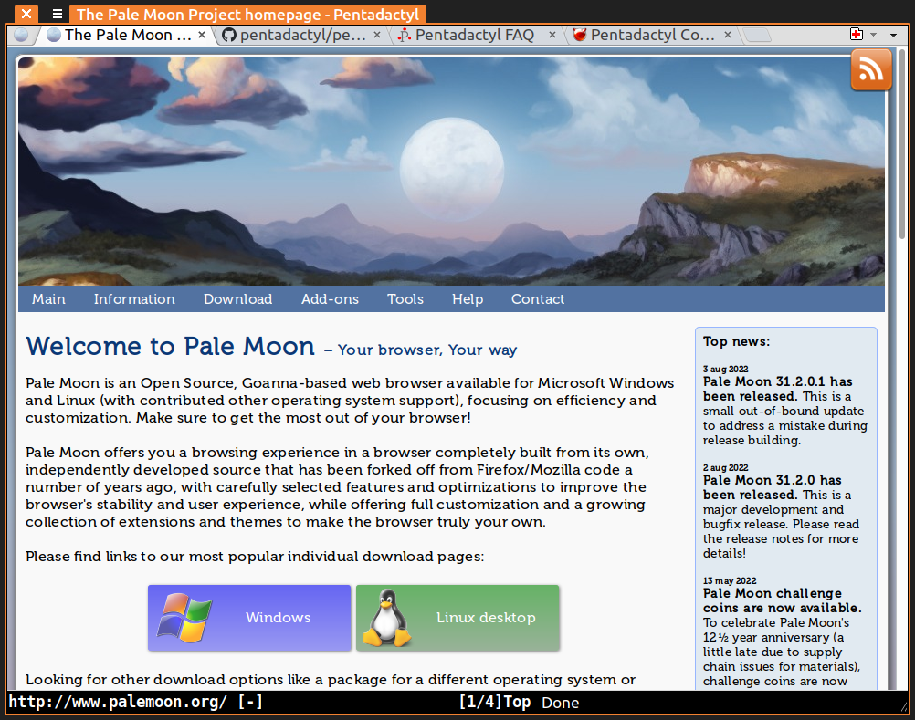 Pale Moon, a Web Browser with a Retro Vibe by C.A. Exline CodeX