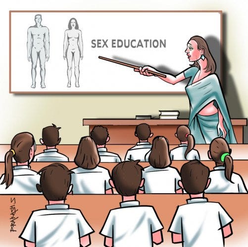 Αποτέλεσμα εικόνας για teaching sex education in schools"