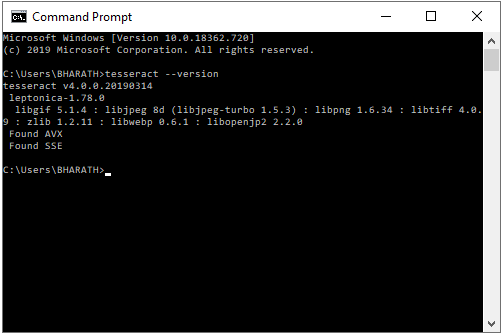 Installing and using Tesseract 4 on windows 10 | by Bharath Sivakumar ...