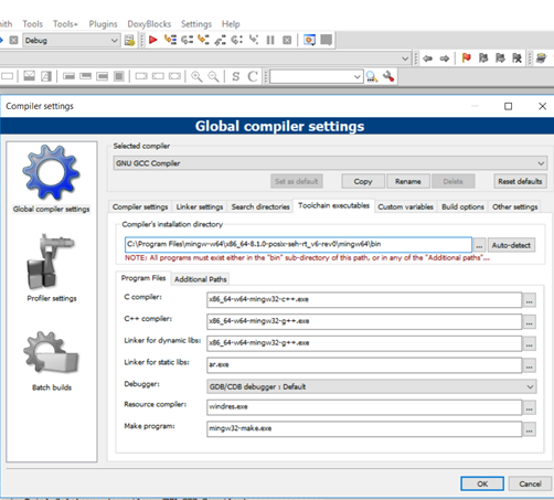 codeblocks compiler mingw64 codeblocks compiler mingw64