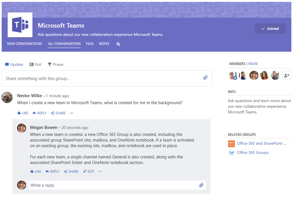 The Microsoft Teams Team Uses Yammer By Steve Nguyen We Are Yammer Medium