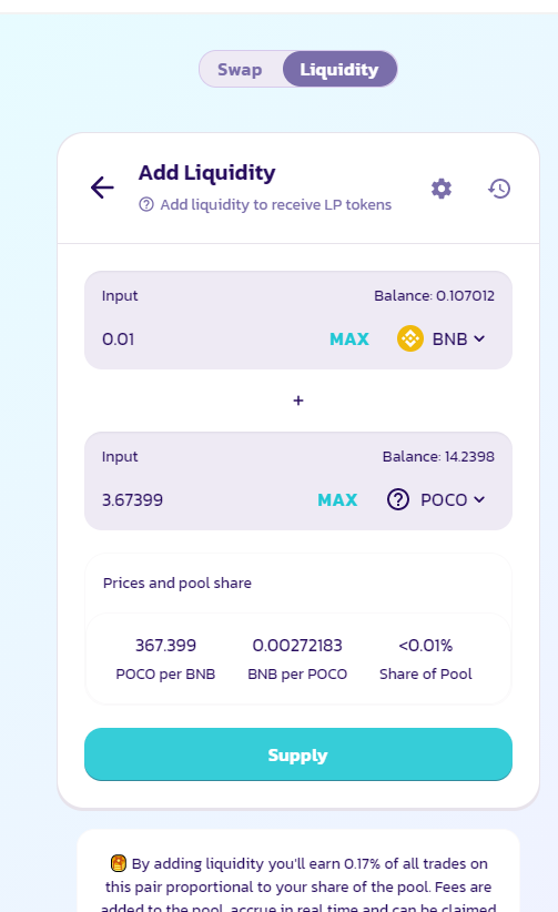 [Tutorial] Staking to receive POCOX tokens by using POCO-BUSD Pair | by ...