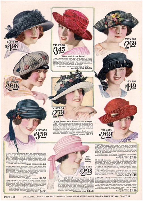hat types ladies