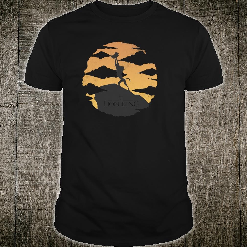 Disney The Lion King Rafiki And Simba Pride Rock Clouds Shirt