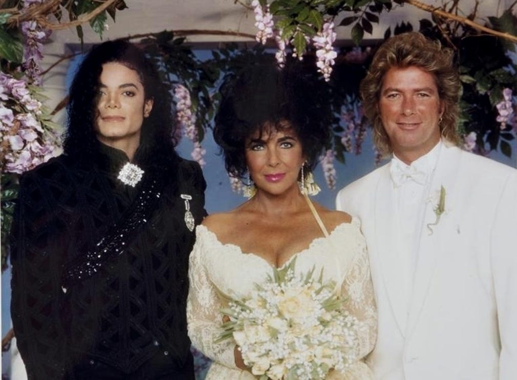 O Casamento de Elizabeth Taylor em Neverland | by MJ Beats | MJ Beats
