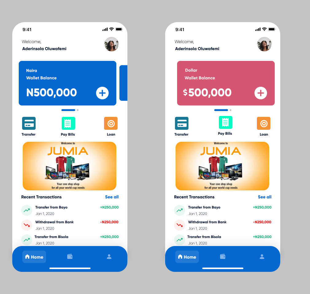 Omnibiz UI/UX Test. Company ABC runs a wallet system, each… | by Ayodeji  Olagbaiye | Medium