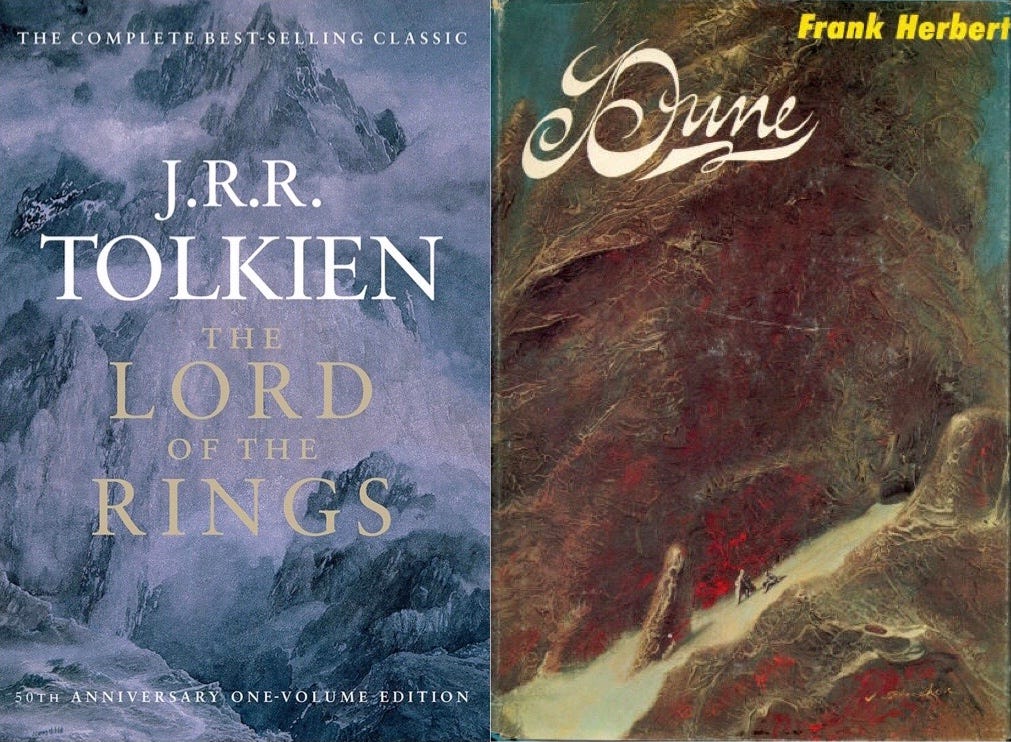 Tolkien v Herbert. “Dune” and “The Lord of the Rings” are… | by Joel  Eisenberg | Writing For Your Life | Medium