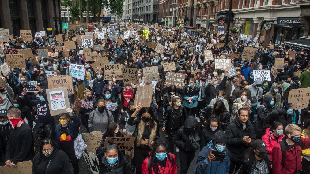 Black Lives Mater London Protest Aftermath… | by RealTalk Education | Medium