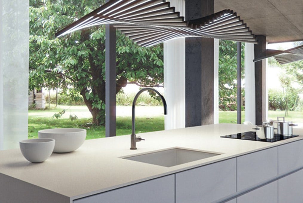Outdoor Summer Quartz Countertops With Caesarstone Jin Linh Medium