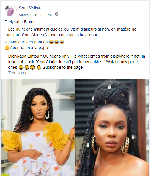 Intox L Artiste Musicienne Guineenne Djelikaba Bintou N A Pas Dit Qu Elle Est Meilleure Que Yemi Alade By Pesacheck Pesacheck