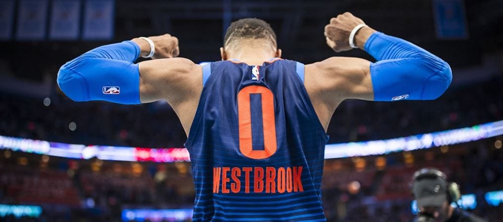 russell westbrook jersey medium