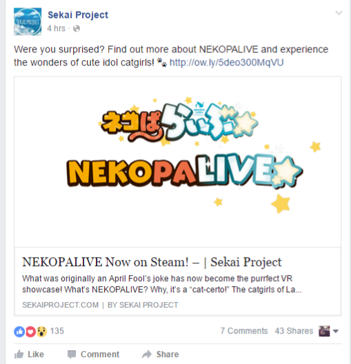 Nekopalive Now On Steam And Has Vr Support By Jenilee Dunson Medium