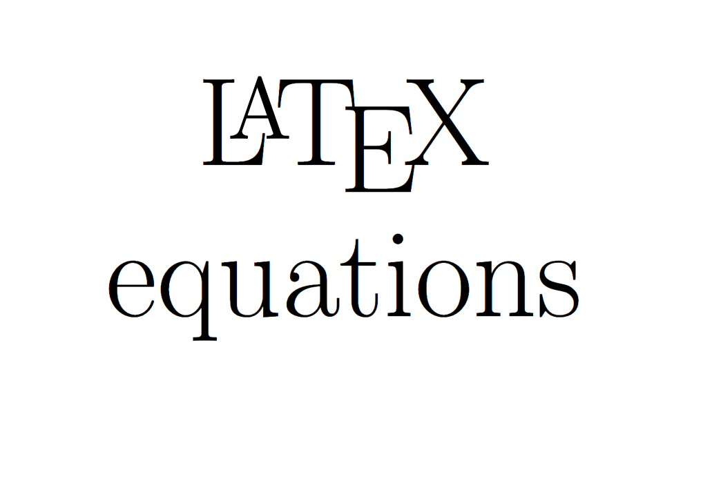 Latex Formula