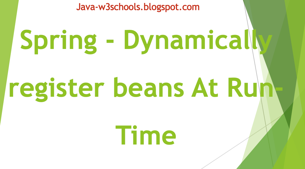 Spring boot w3school best sale
