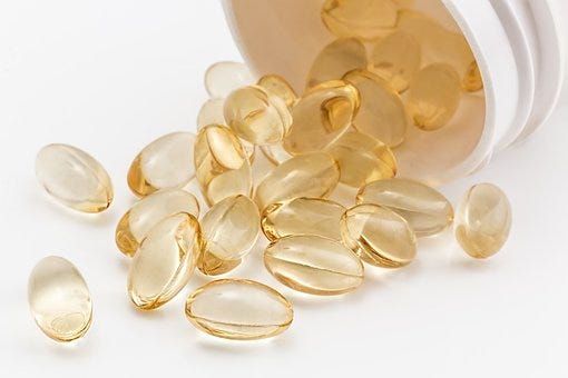 Vitamin B12 is generally found low in Vegetarians and Vitamin B12 supplements are prescribed.