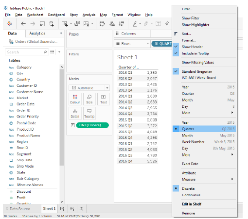 Calculate Delta,% Increase with Up/Down Arrows on YoY,QoQ,MoM,DoD using  Lookup function in Tableau | by Ajinkya Abhyankar | Medium