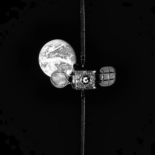 An old satelite looking at earth