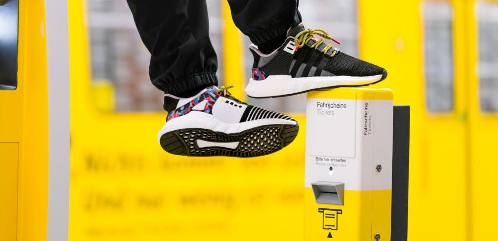 Adidas' Sneakers As Tickets for Berlin's Public Transport | by Nina Greimel  | Better Marketing