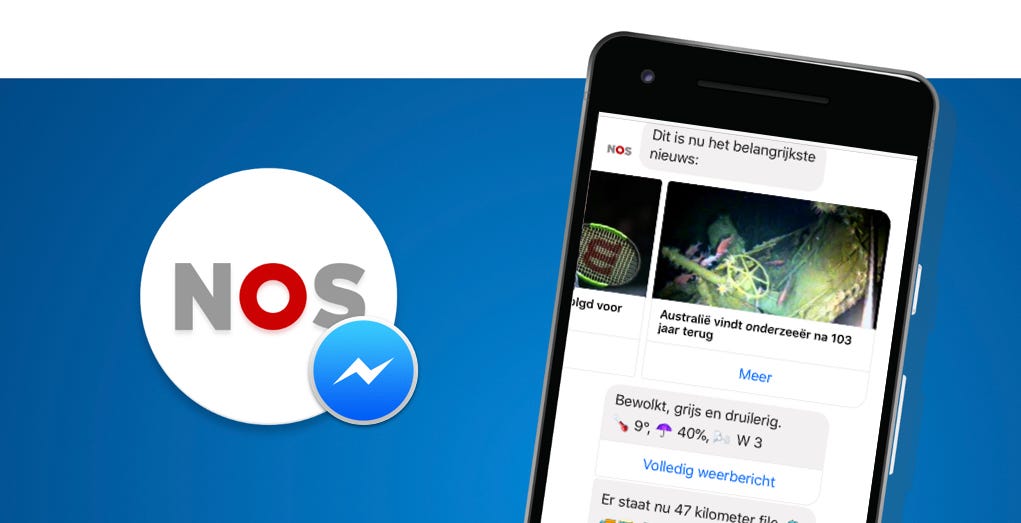Exploring Chatbots For News Iterations Of A Facebook Messenger Bot By Almar Van Der Krogt Nos Digital Medium
