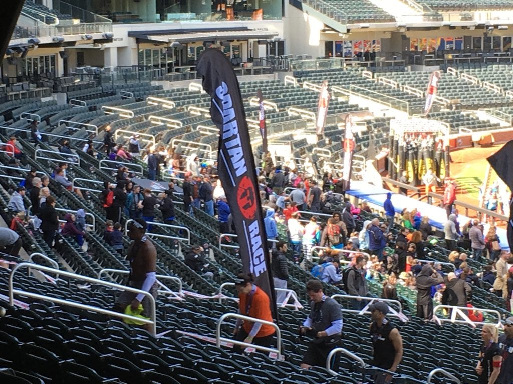 spartan race citifield sprint stadium stairs and rope burn by obstacleracingmedia obstacle racing media medium medium