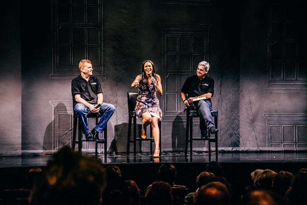 Gil Cates, Jr., Merle Dandridge and Randall Arney. Photo by Jeff Lorch.