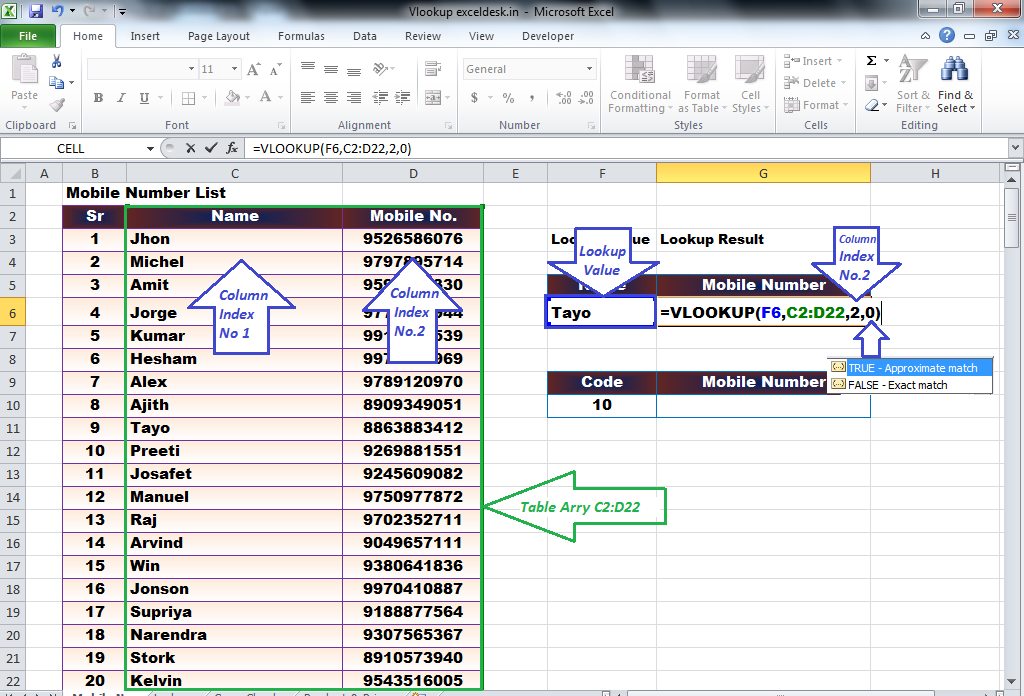 How To Use Vlookup In Excel With Multiple Worksheets