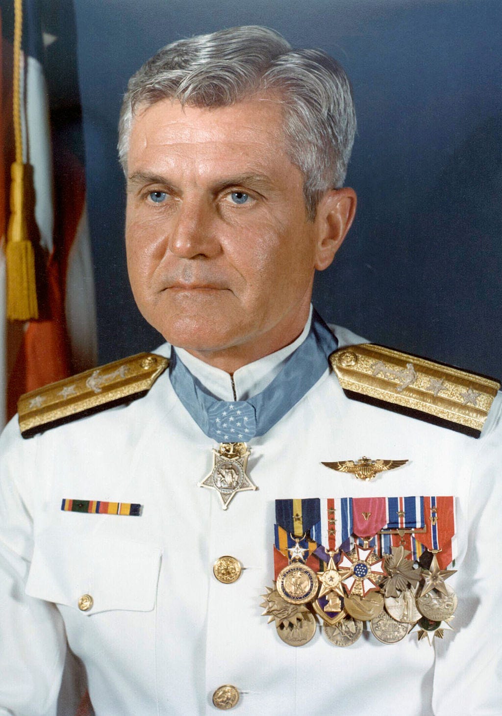 S  hot down on his third combat tour over North Vietnam, James B. Stockdale was the senior-most navy prisoner of war in Hanoi, where he spent over sev