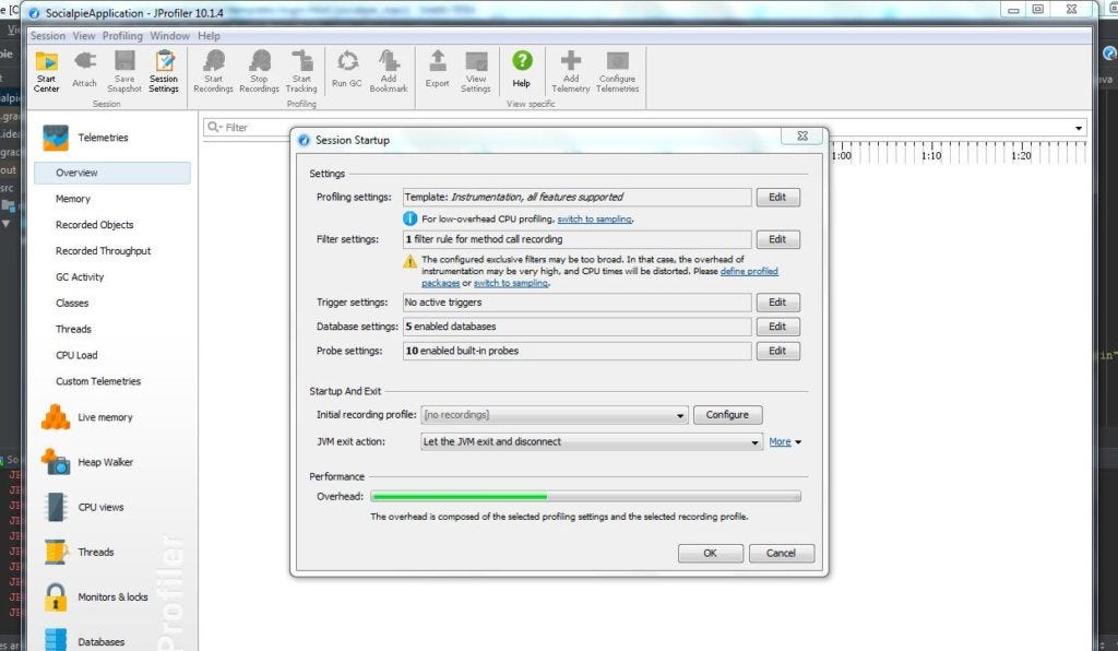 jprofiler spring boot