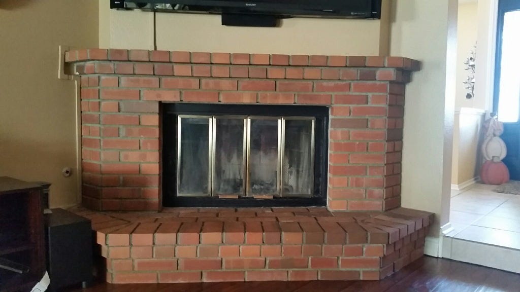 Brick Anew Paint Takes A Fireplace From Dingy To Dazzling
