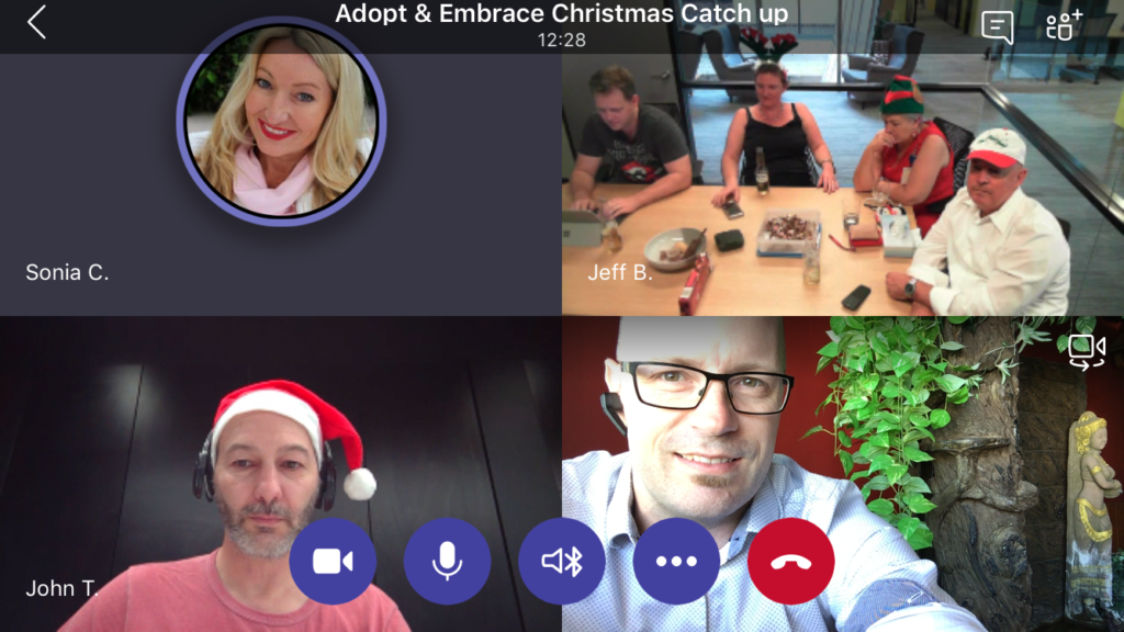 Microsoft Teams Together Mode Christmas - DEMICR