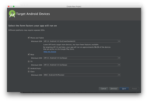 android studio wear app