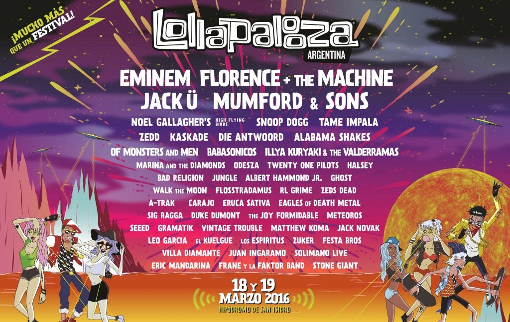 Lollapalooza Argentina Tickets