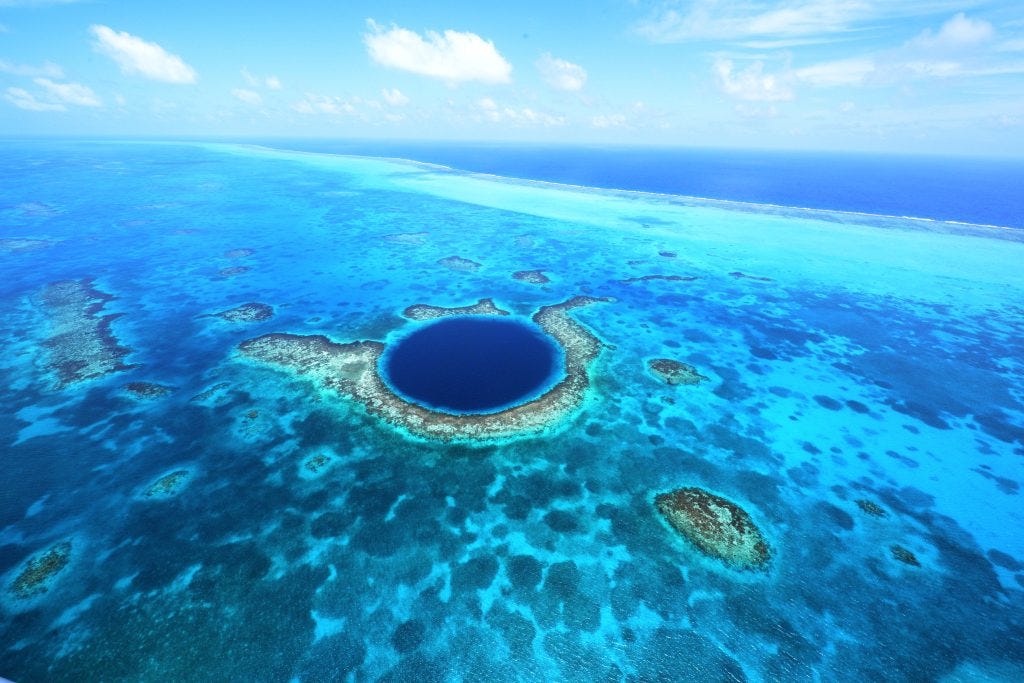 Depths of Belize's Great Blue Hole, the World's Largest Sinkhole, Explored by Submarine | by Belize Hub | Medium